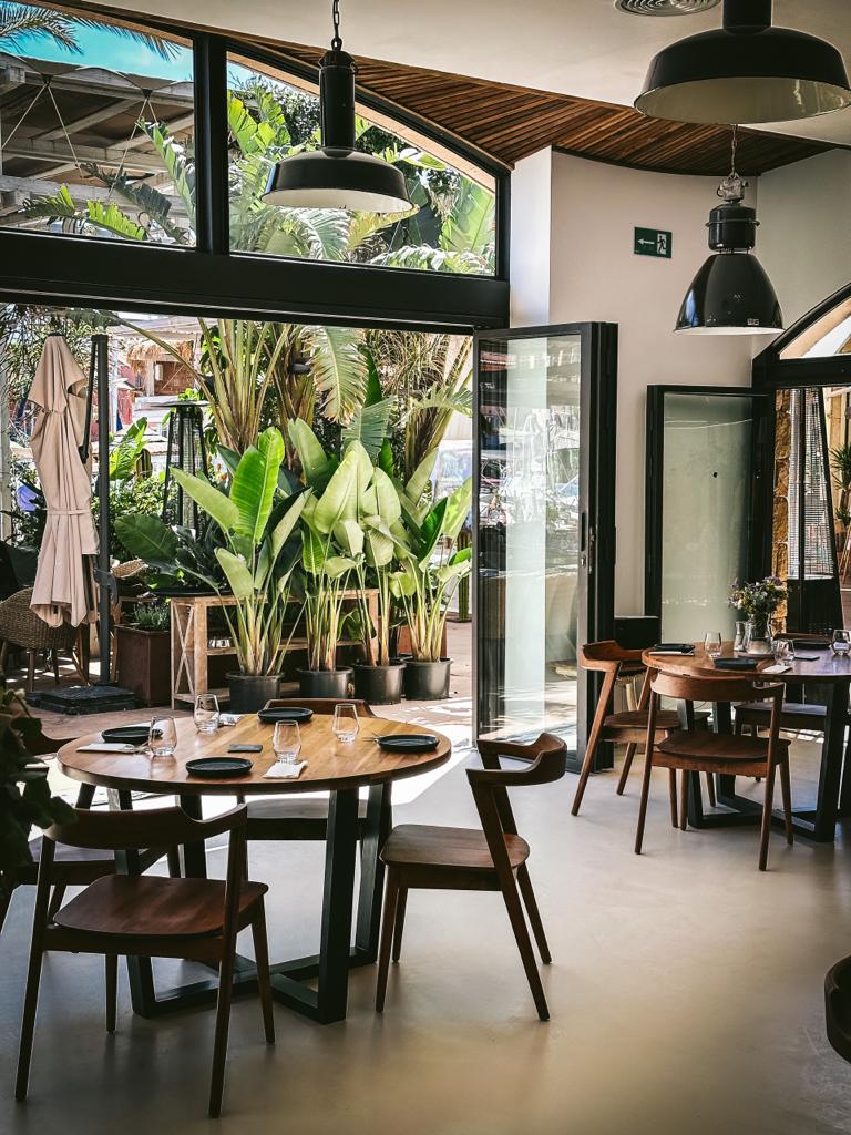 Designer interior of Foodisiac brasserie in Sotogrande